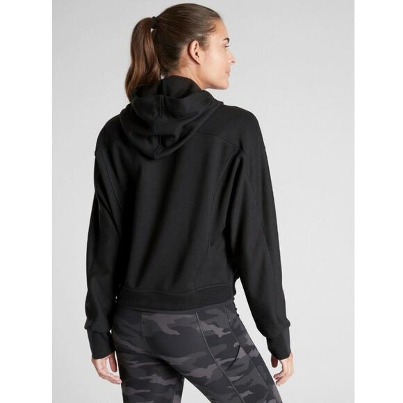 Athleta Recover Hoodie Sweatshirt in Black - Picture 2 of 10